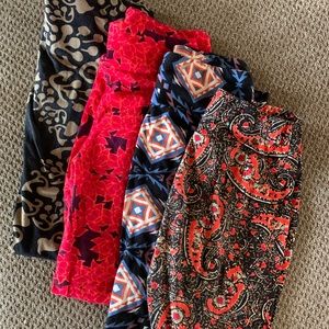 Lularoe leggings 4 PAIRS!! OS